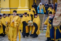 Освящение памятника и проводы ковчега с частицей мощей св. бл. вл. кн. Александра Невского в Нижнем Новгороде.