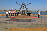 25 июля 2021 года. Открытие мемориала экипажу подводной лодки «Щ-216» в Крыму.
